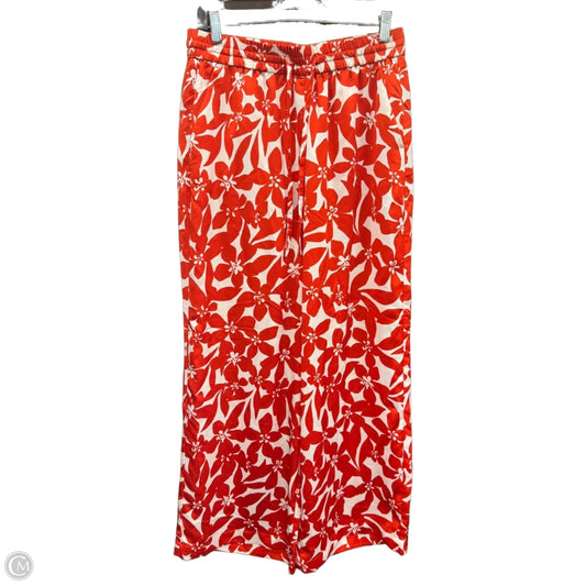Pants Lounge By Loft In Red & White, Size: M
