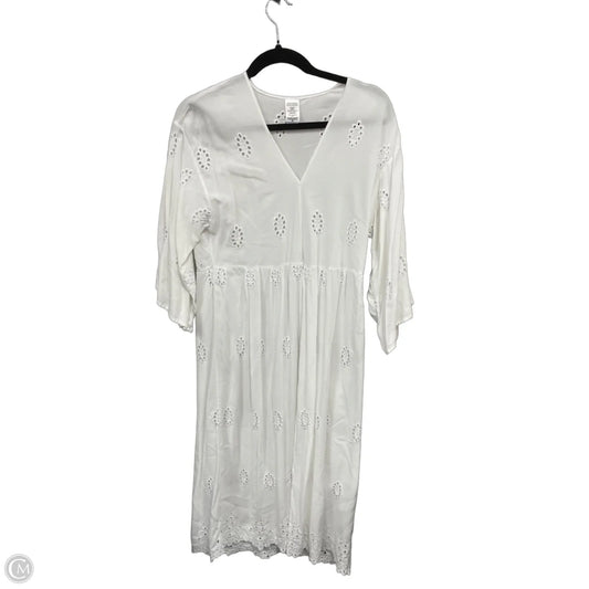 Swimwear Cover-up By Clothes Mentor In White, Size: M