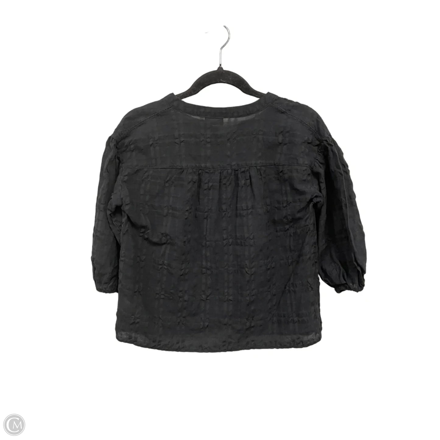 Blouse Short Sleeve By Talbots In Black, Size: Xs