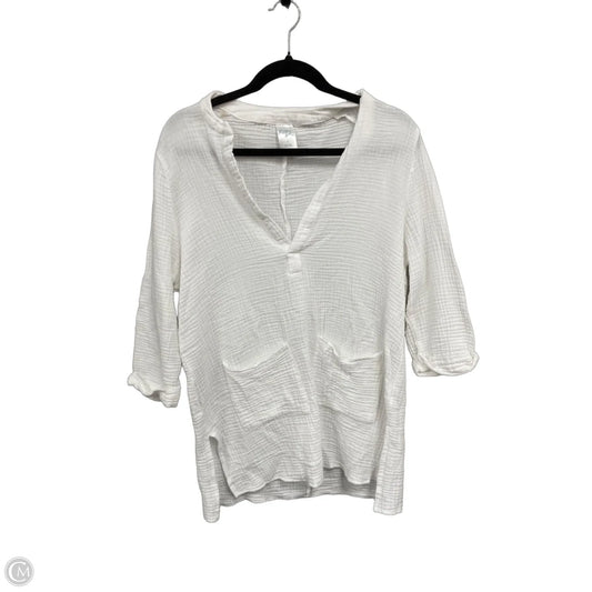 Swimwear Cover-up By Kona Sol In White, Size: S