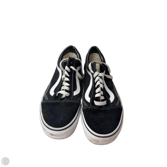 Shoes Sneakers By Vans In Black & White, Size: 10.5