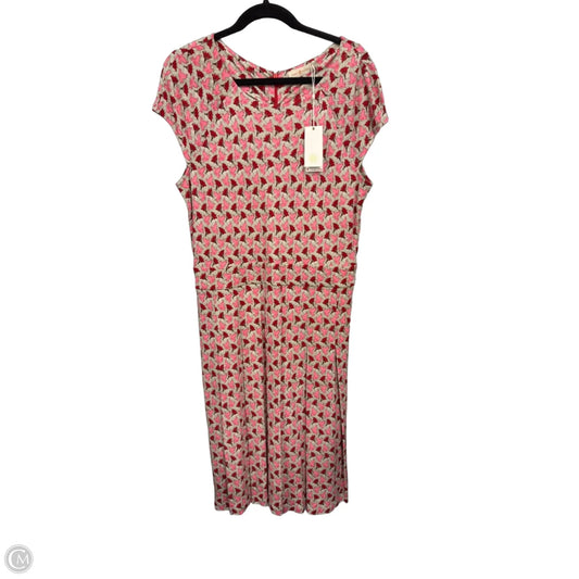 Dress Designer By Tory Burch In Pink & Red, Size: Xl