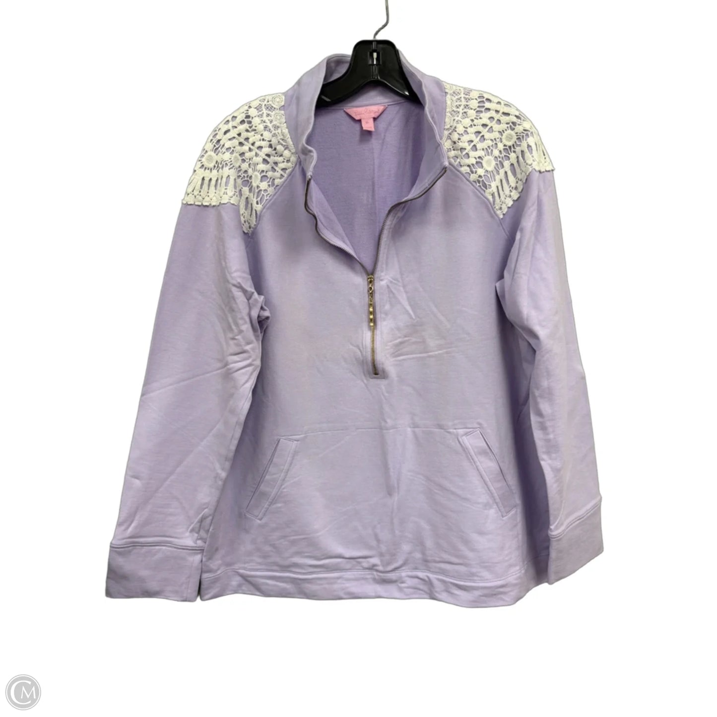 Jacket Designer By Lilly Pulitzer In Purple & White, Size: Xl