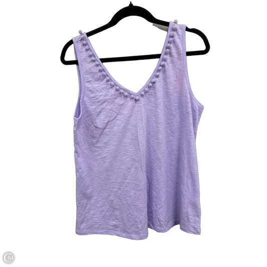 Top Sleeveless Designer By Lilly Pulitzer In Purple, Size: L