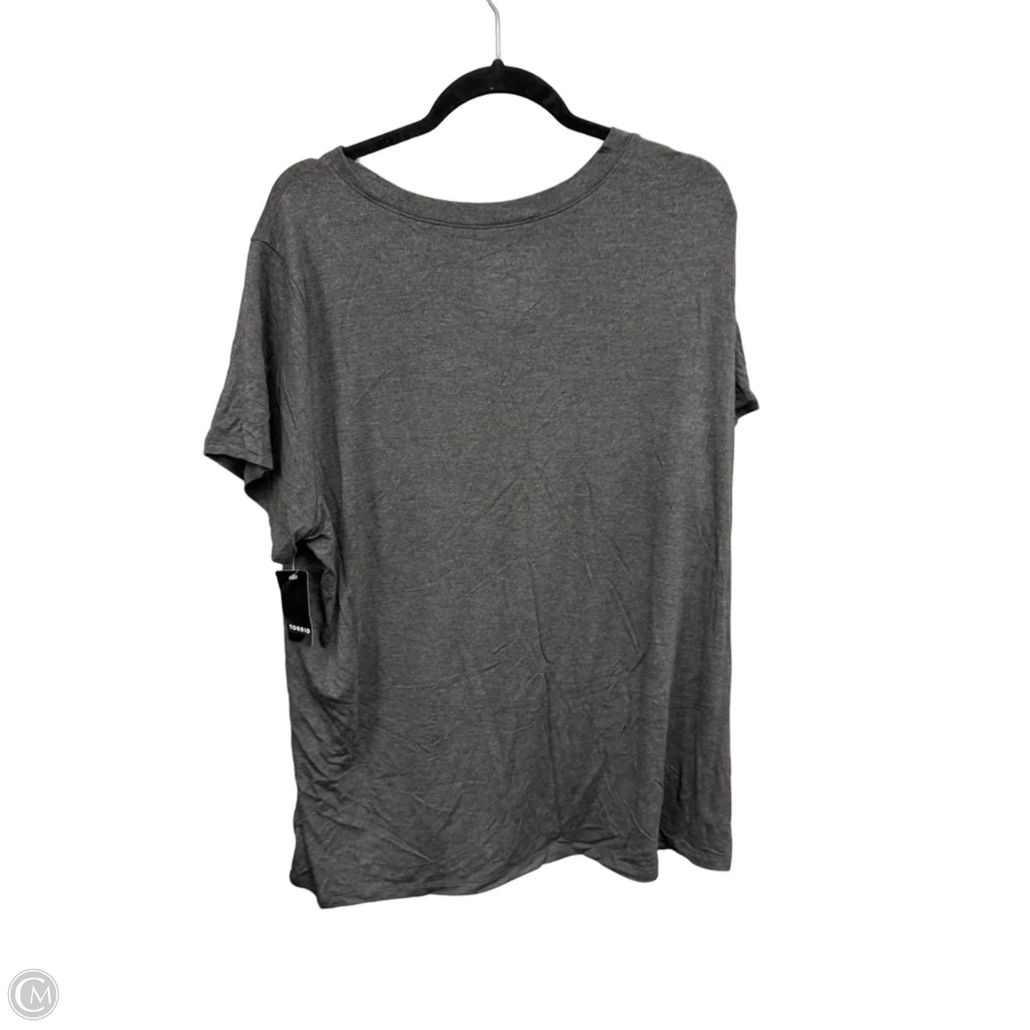 Top Short Sleeve Basic By Torrid In Grey, Size: 3x