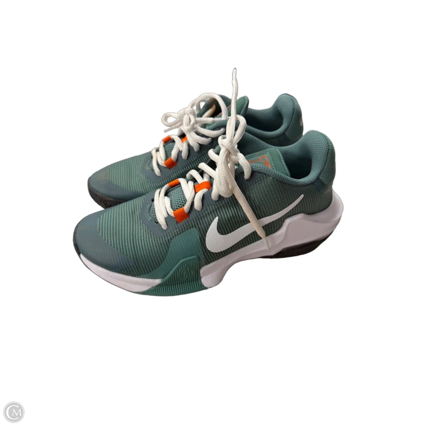 Shoes Athletic By Nike In Green & Orange, Size: 5.5