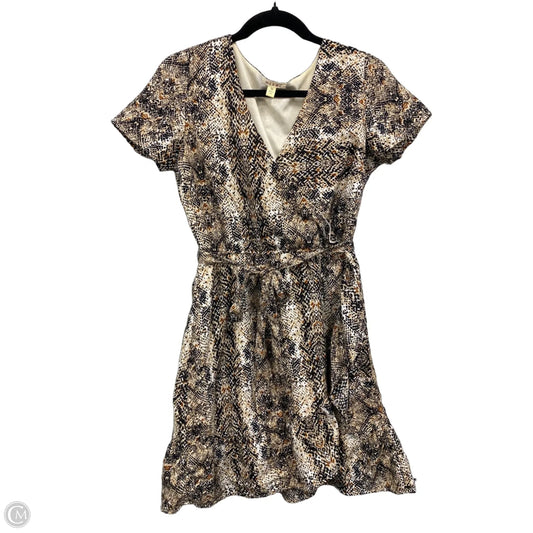 Dress Casual Short By Miami In Snakeskin Print, Size: M