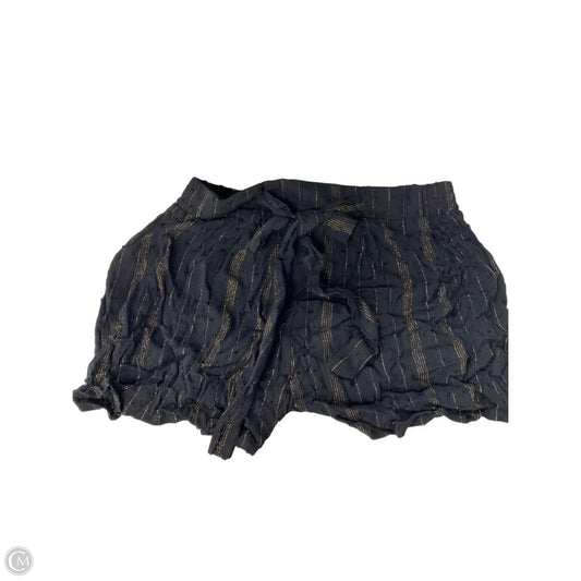 Shorts By Alya In Black & Gold, Size: M