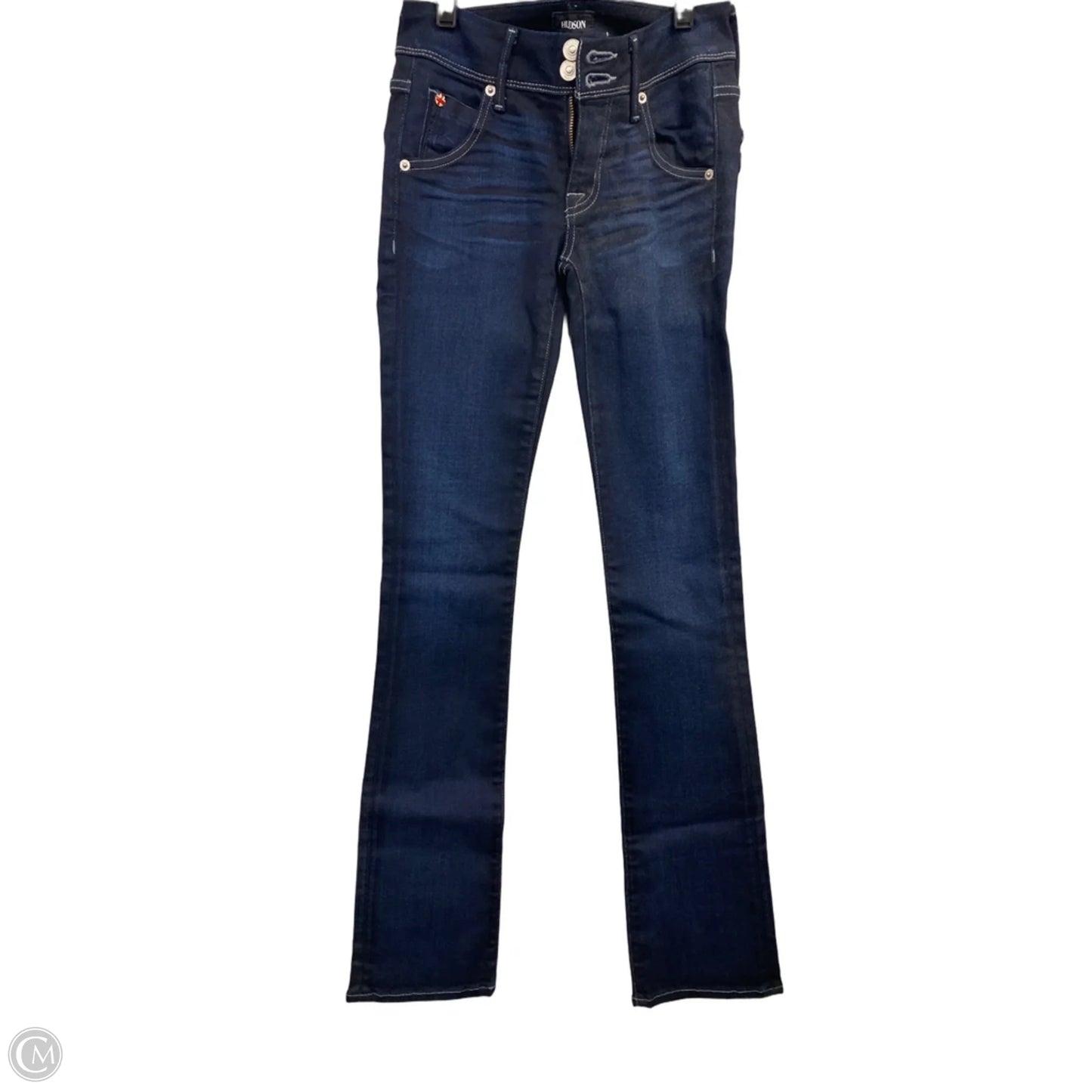 Jeans Boot Cut By Hudson In Blue Denim, Size: 0p