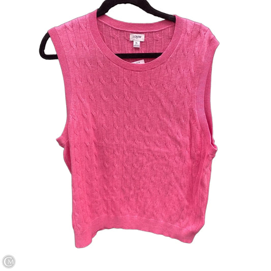 Top Sleeveless By J. Crew In Pink, Size: Xl
