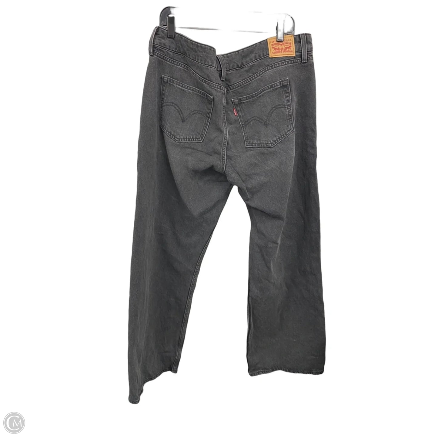 Jeans Wide Leg By Levis In Black, Size: 18