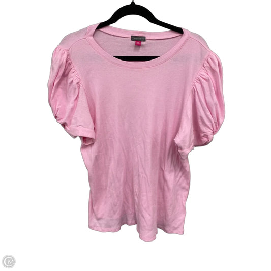 Top Short Sleeve By Vince Camuto In Pink, Size: Xxl