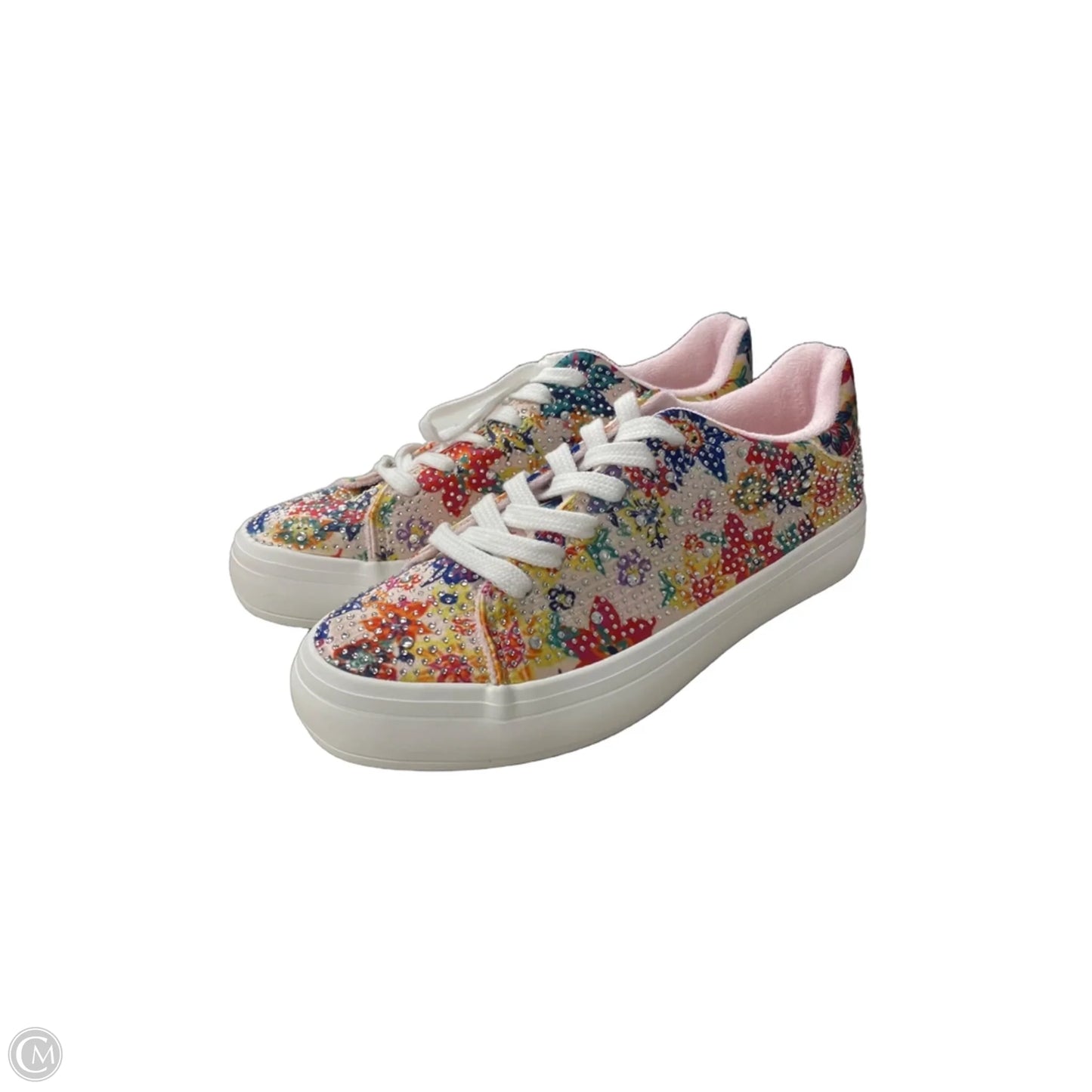Shoes Sneakers By Sugar In Floral Print, Size: 8