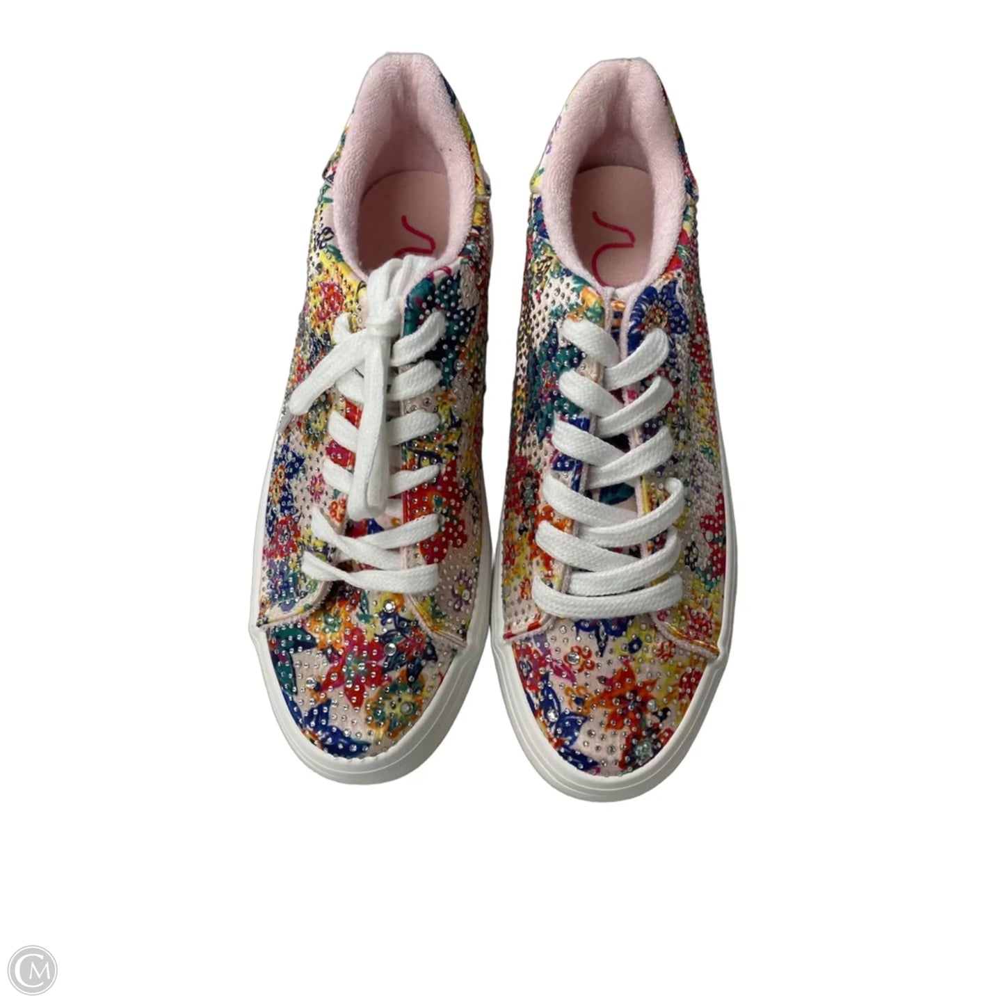 Shoes Sneakers By Sugar In Floral Print, Size: 8