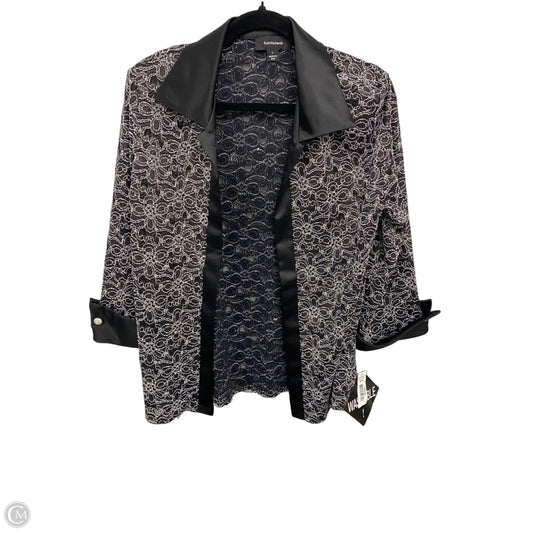 Blouse 3/4 Sleeve By R And M Richards In Black & White, Size: L