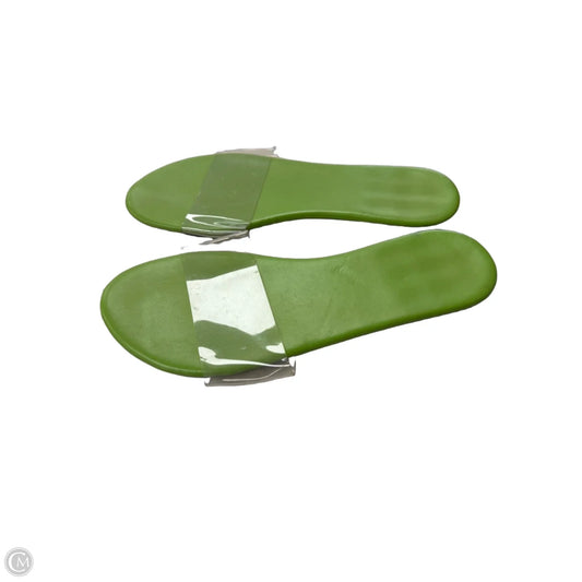 Sandals Flats By Cmf In Green, Size: 10.5