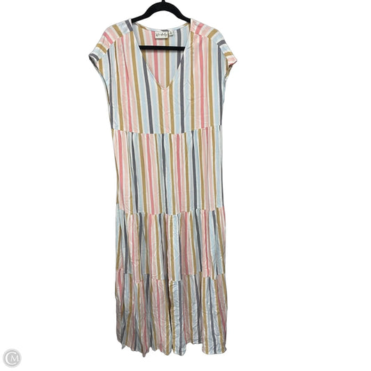 Dress Casual Maxi By Wonderly In Blue & Pink, Size: M