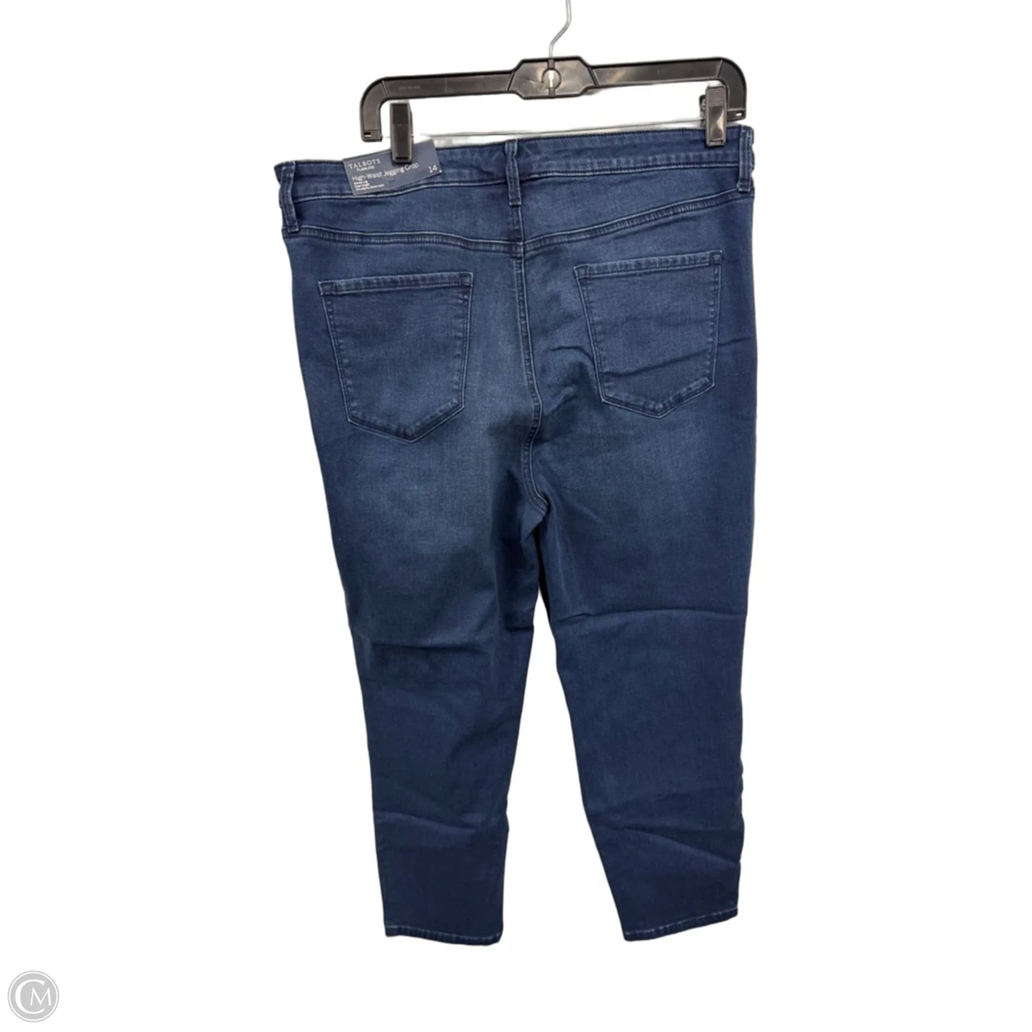 Jeans Cropped By Talbots In Blue Denim, Size: 14
