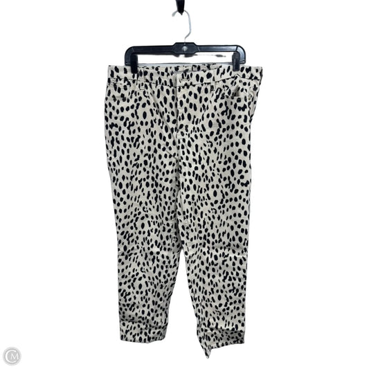 Jeans Straight By Chicos In Animal Print, Size: 14