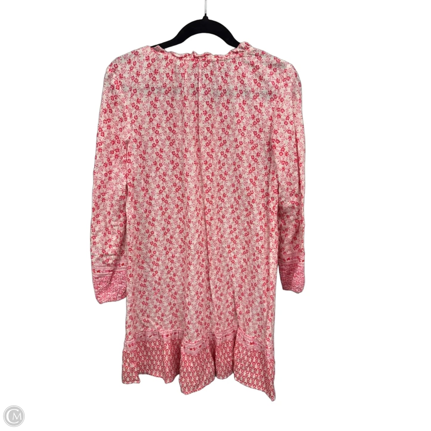 Dress Casual Short By Loft In Pink & White, Size: Xs