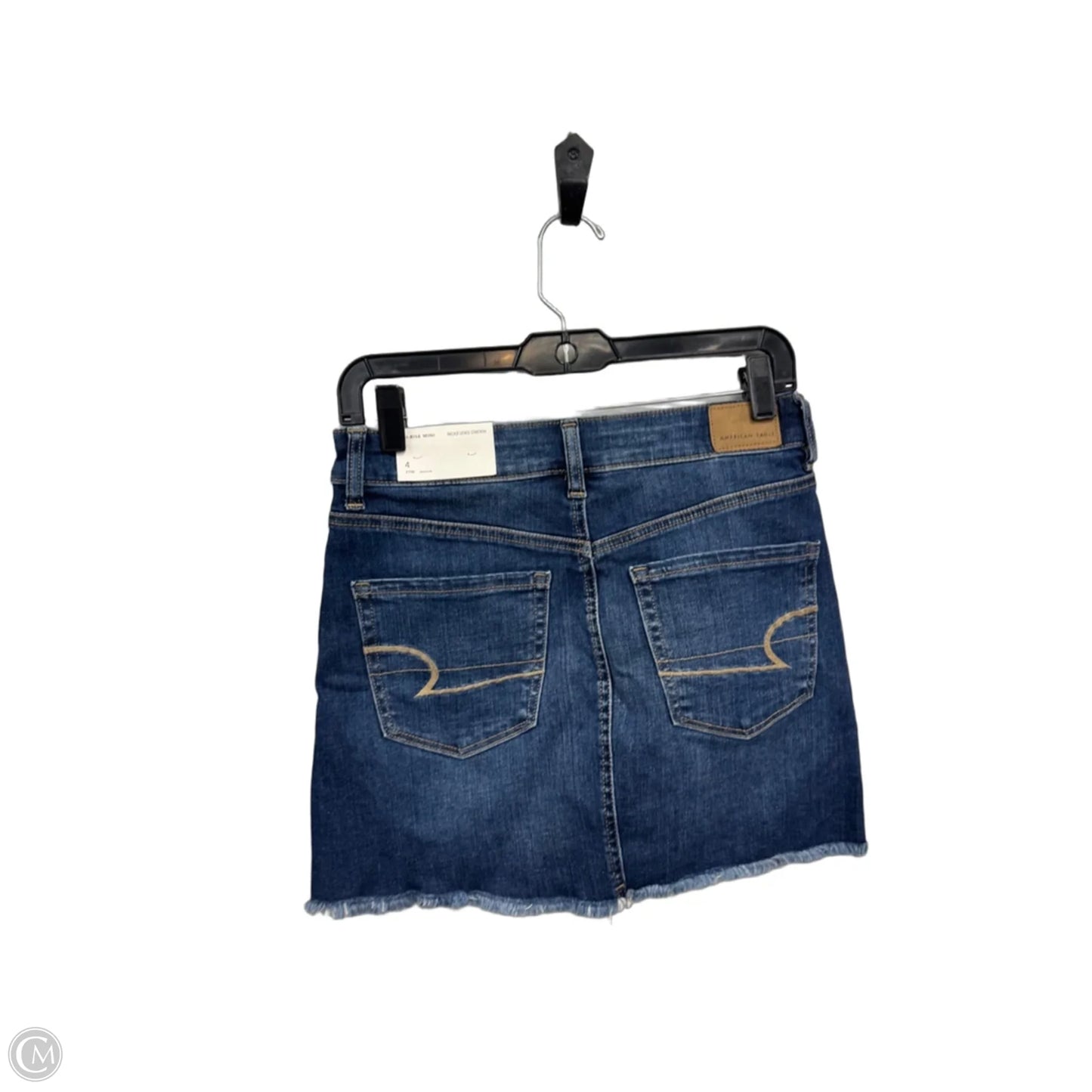 Skirt Mini & Short By American Eagle In Blue Denim, Size: 4