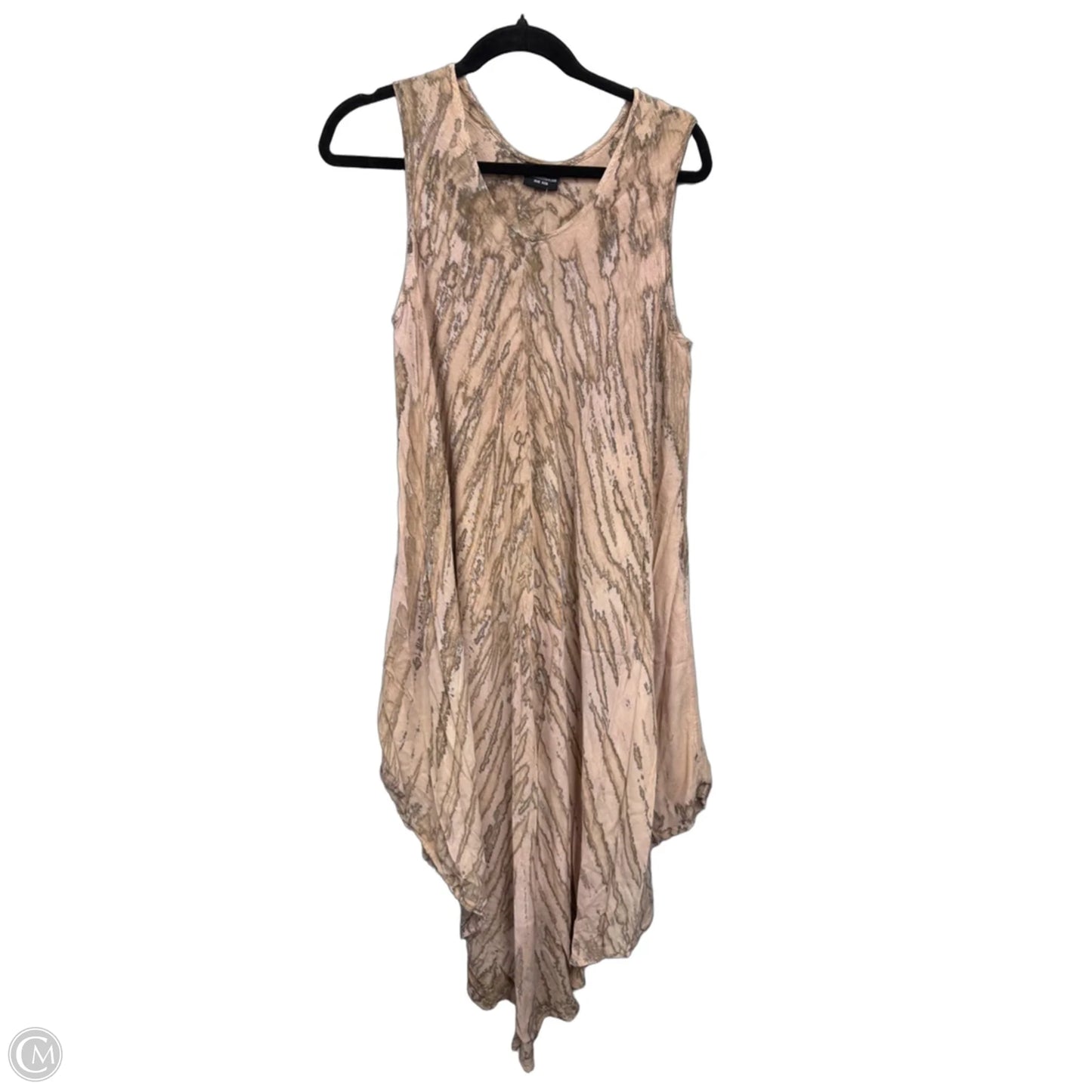 Swimwear Cover-up By Cme In Brown & Cream, Size: Osfm