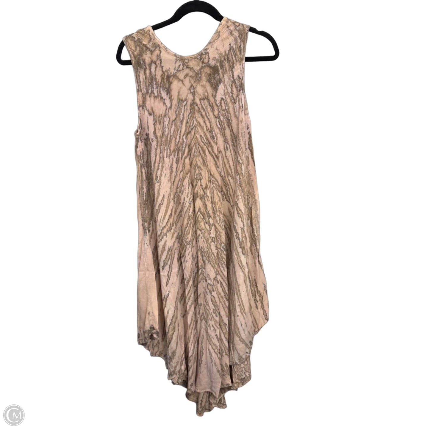 Swimwear Cover-up By Cme In Brown & Cream, Size: Osfm