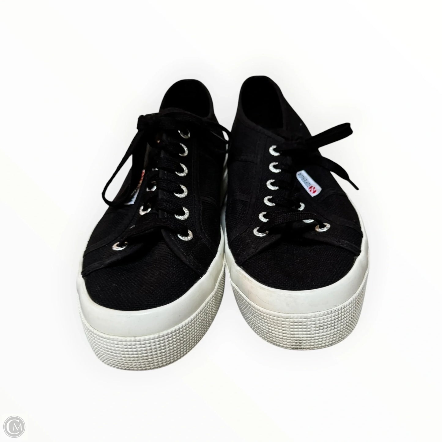 Shoes Sneakers By Superga In Black, Size: 8.5