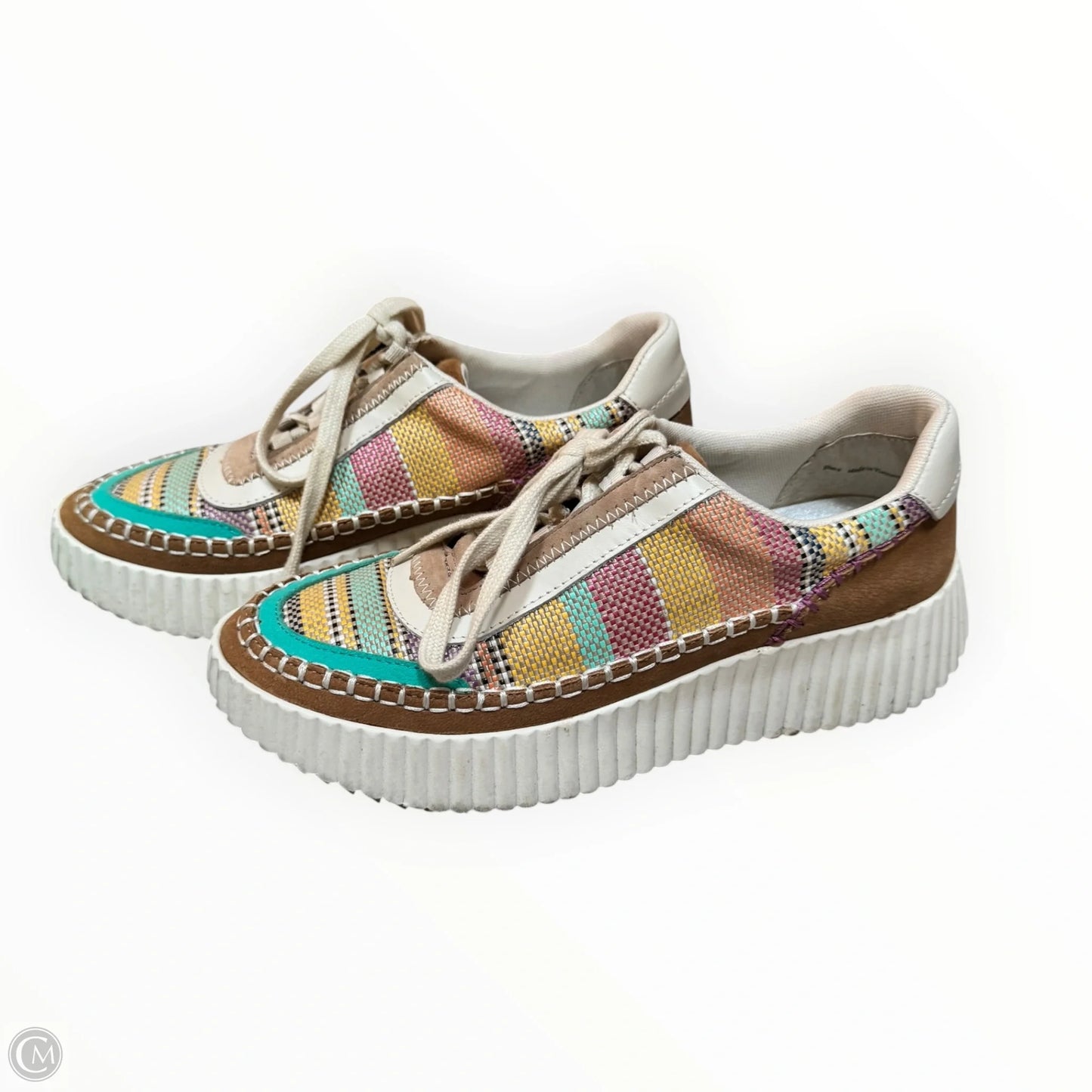 Shoes Sneakers By Dolce Vita In Brown & Cream, Size: 9