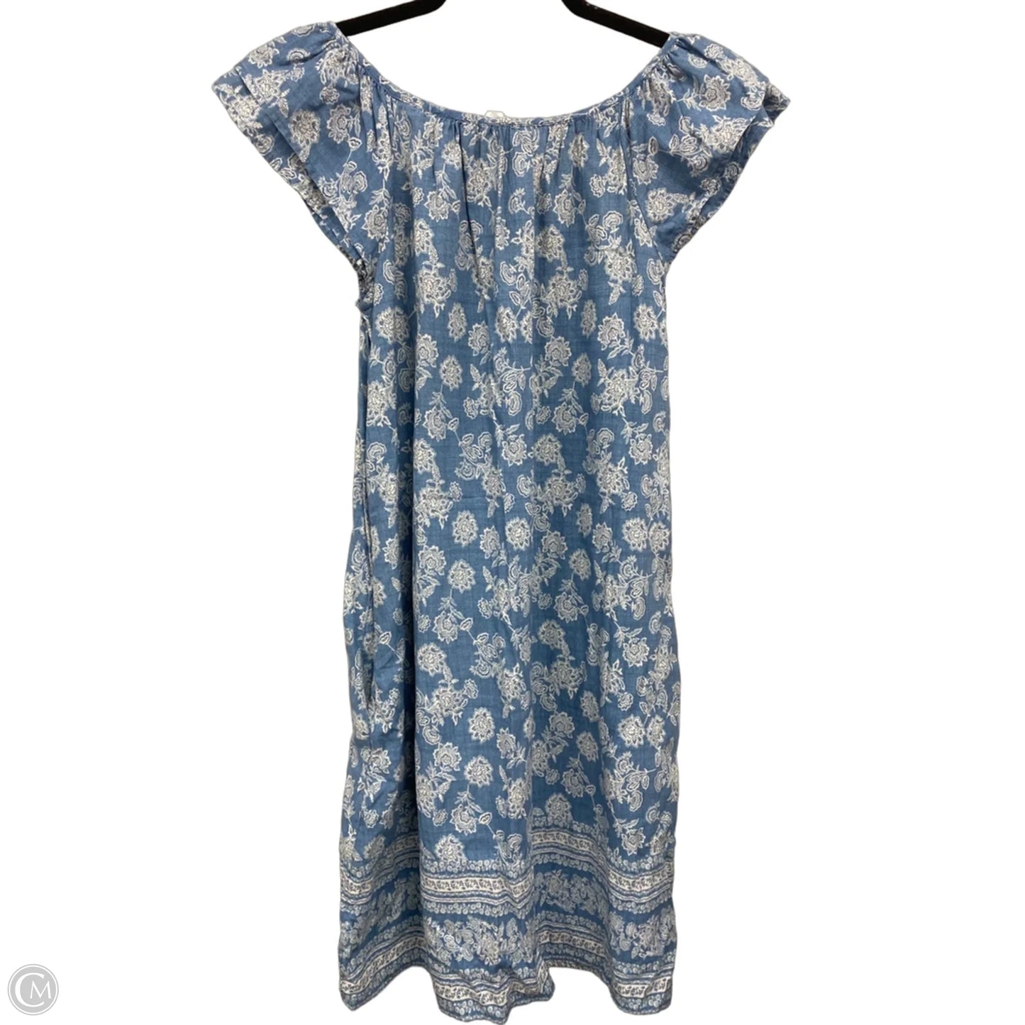 Dress Casual Short By Time And Tru In Blue & White, Size: Xs
