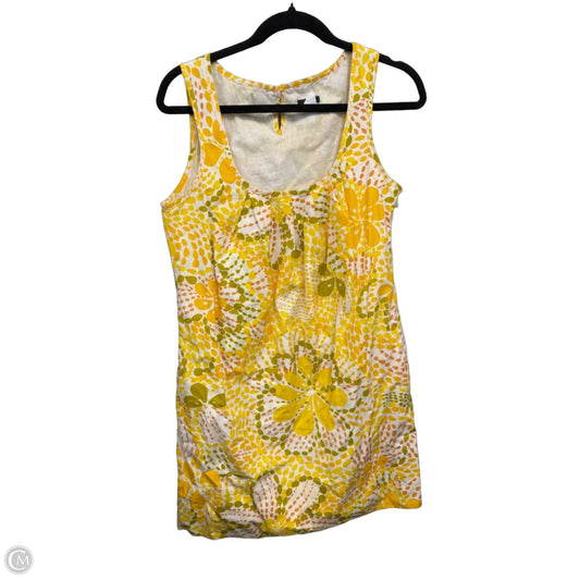 Dress Casual Short By J. Crew In Green & Yellow, Size: 4