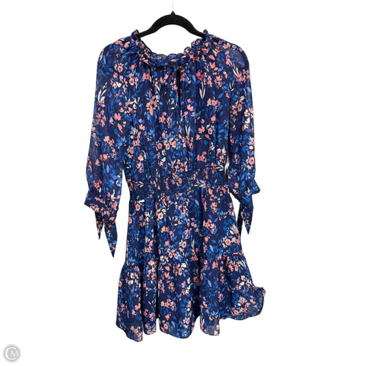 Dress Casual Short By Eliza J In Blue & Pink, Size: 10