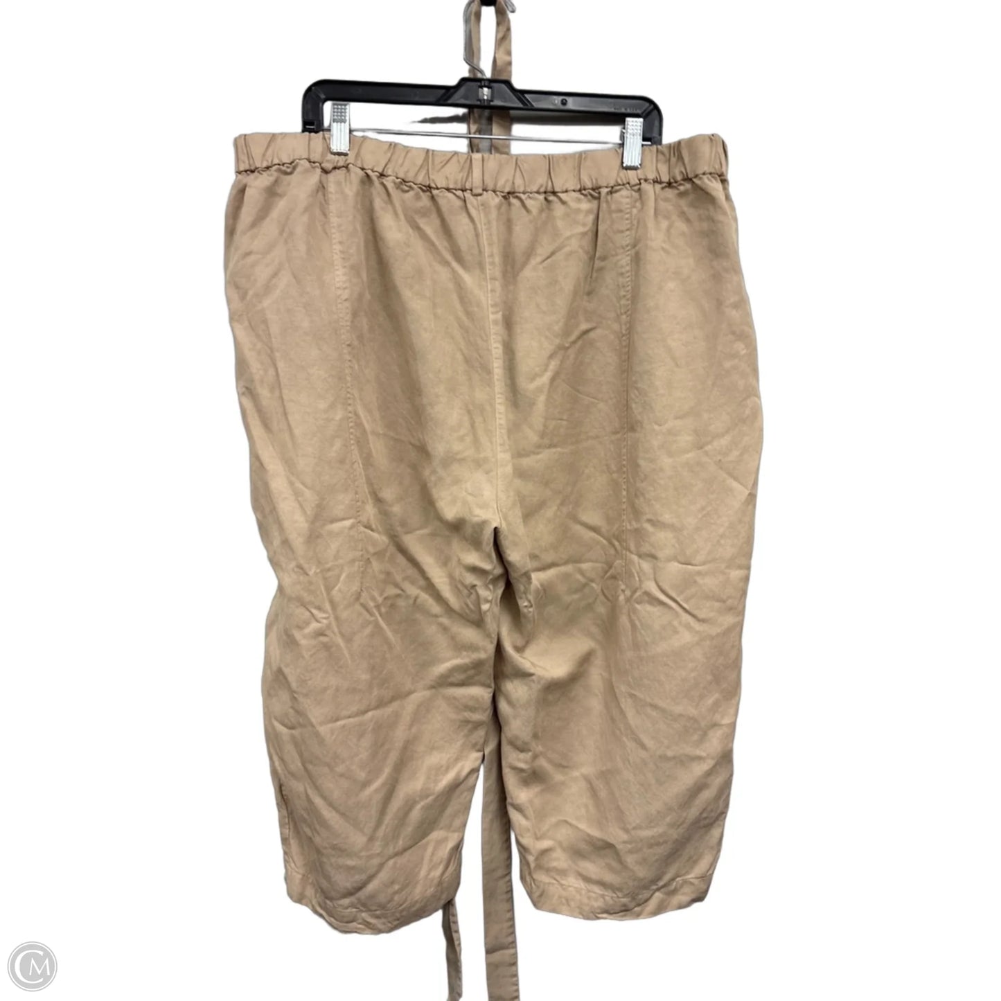 Pants Cropped By Eileen Fisher In Tan, Size: 3x
