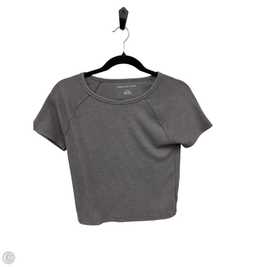 Top Short Sleeve Basic By American Eagle In Grey, Size: Xs