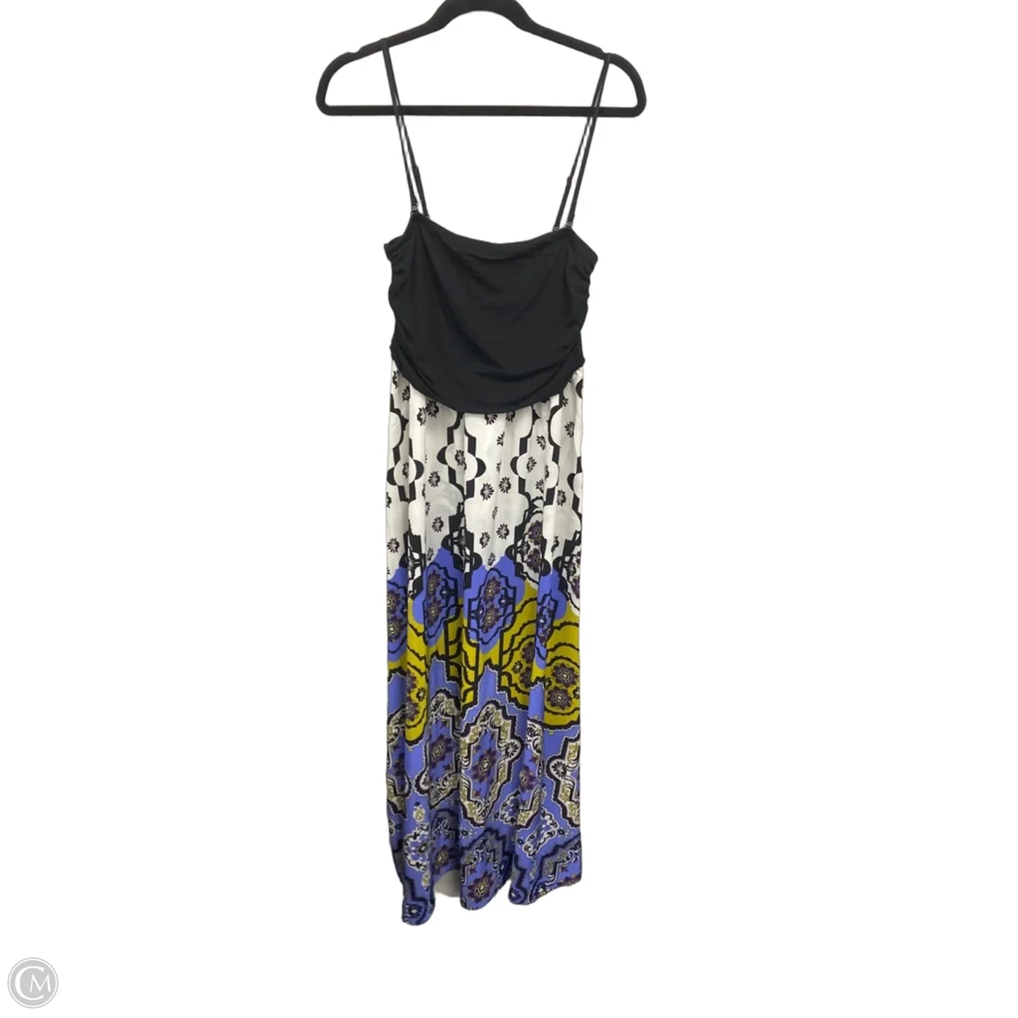 Dress Casual Maxi By Cmc In Black & Purple, Size: L