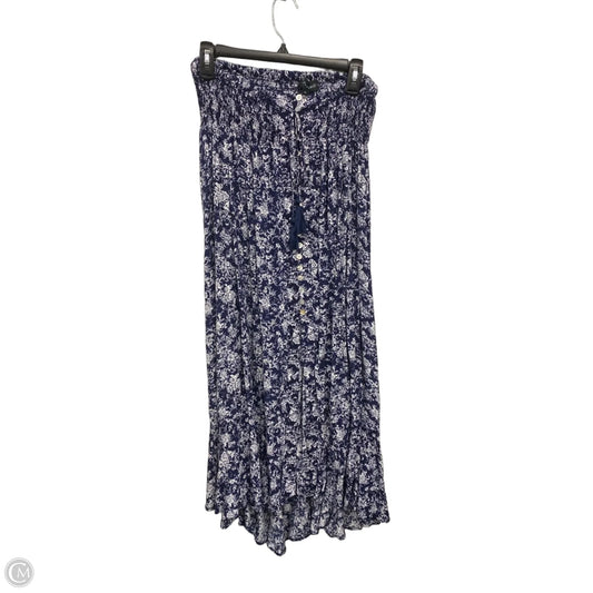 Skirt Maxi By Cynthia Rowley In Blue & White, Size: Xl