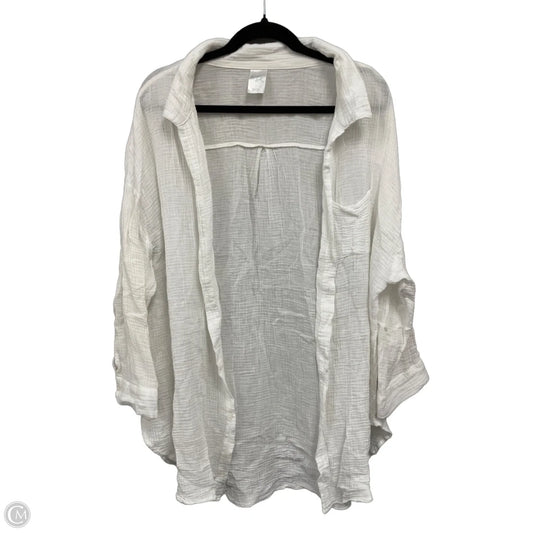 Swimwear Cover-up By Kona Sol In White, Size: L