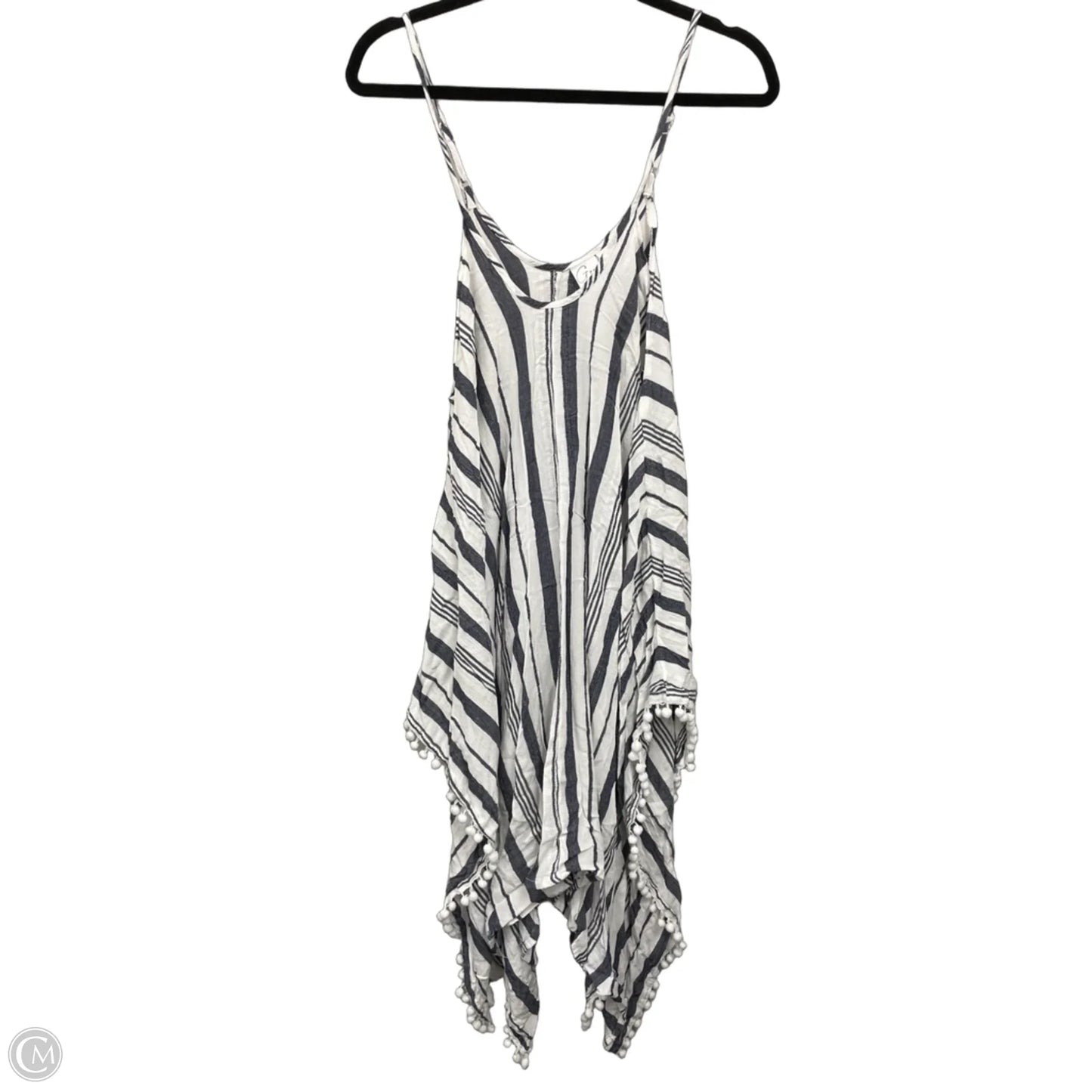 Swimwear Cover-up By Japna In Grey & White, Size: L