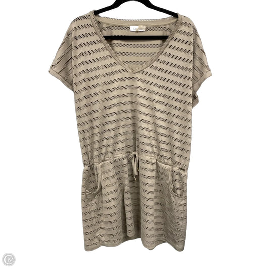 Swimwear Cover-up By Calvin Klein In Taupe, Size: Xl