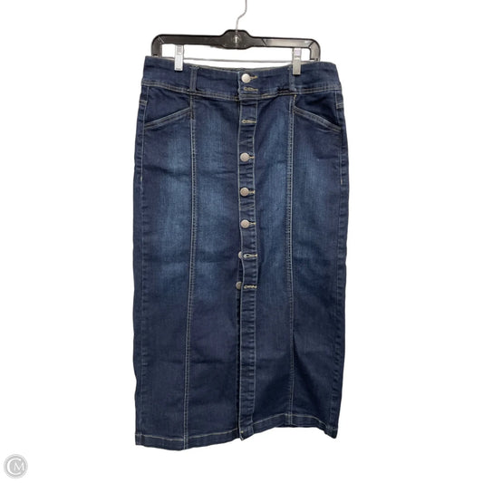 Skirt Maxi By Style And Company In Blue Denim, Size: 6