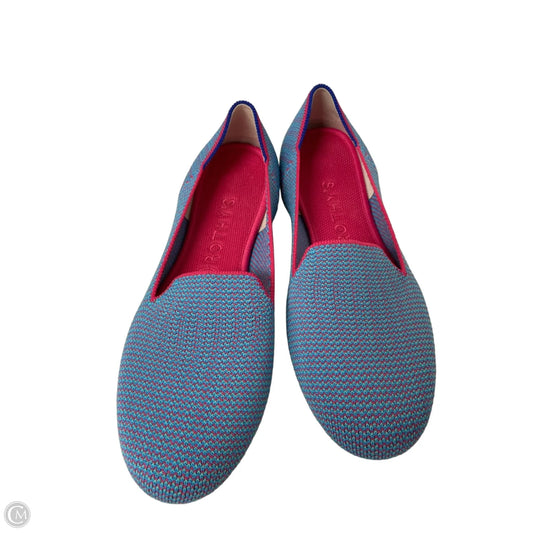Shoes Flats By Rothys In Blue & Pink, Size: 10