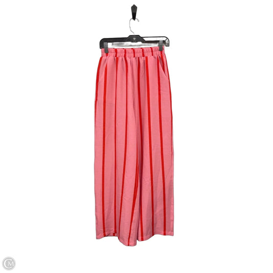 Pants Wide Leg By Clothes Mentor In Pink & Red, Size: S