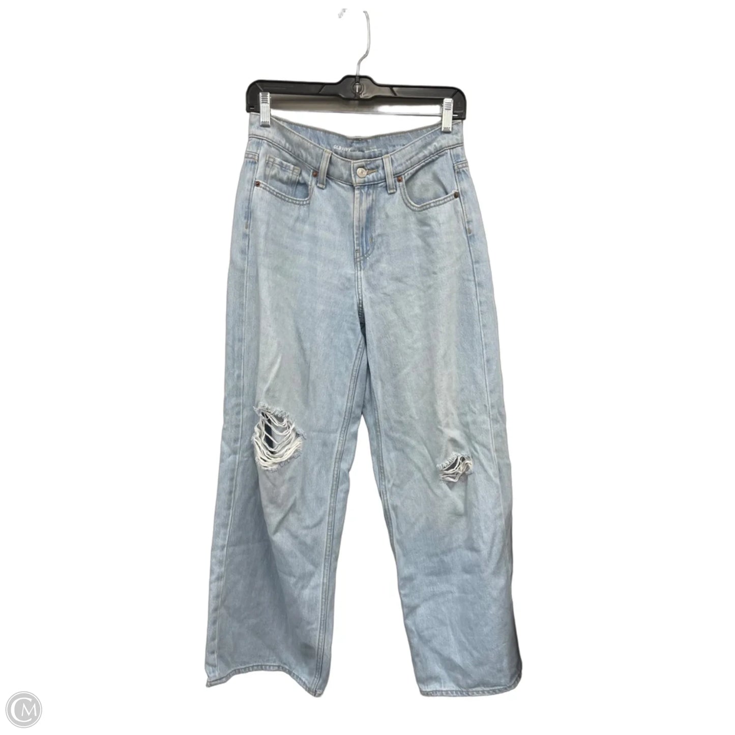 Jeans Wide Leg By Old Navy In Blue Denim, Size: 0