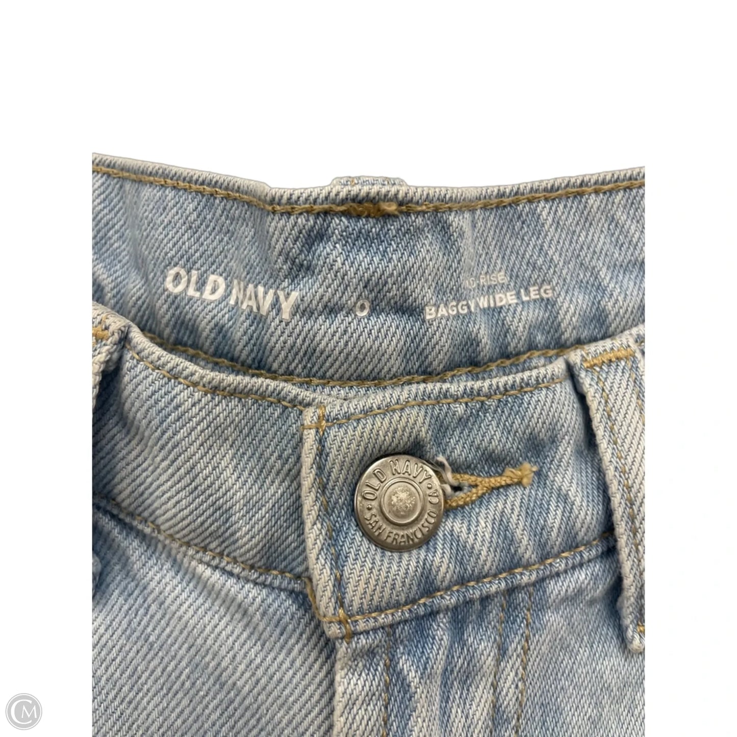 Jeans Wide Leg By Old Navy In Blue Denim, Size: 0