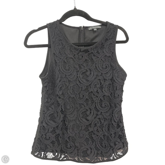 Top Sleeveless By Adrianna Papell In Black, Size: S