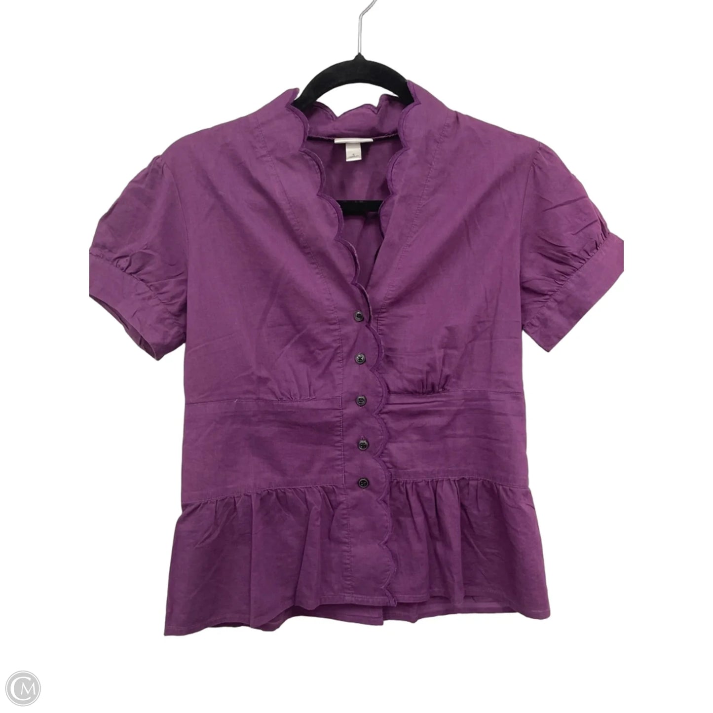 Blouse Short Sleeve By Target-designer In Purple, Size: S