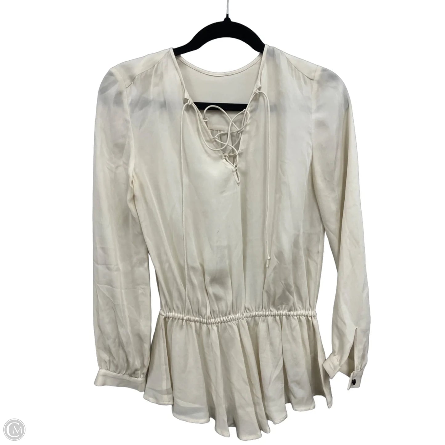 Blouse Designer By Rebecca Minkoff In Cream, Size: S