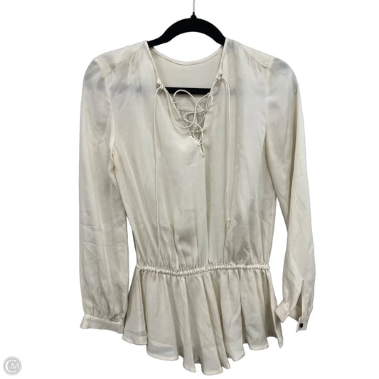 Blouse Designer By Rebecca Minkoff In Cream, Size: S