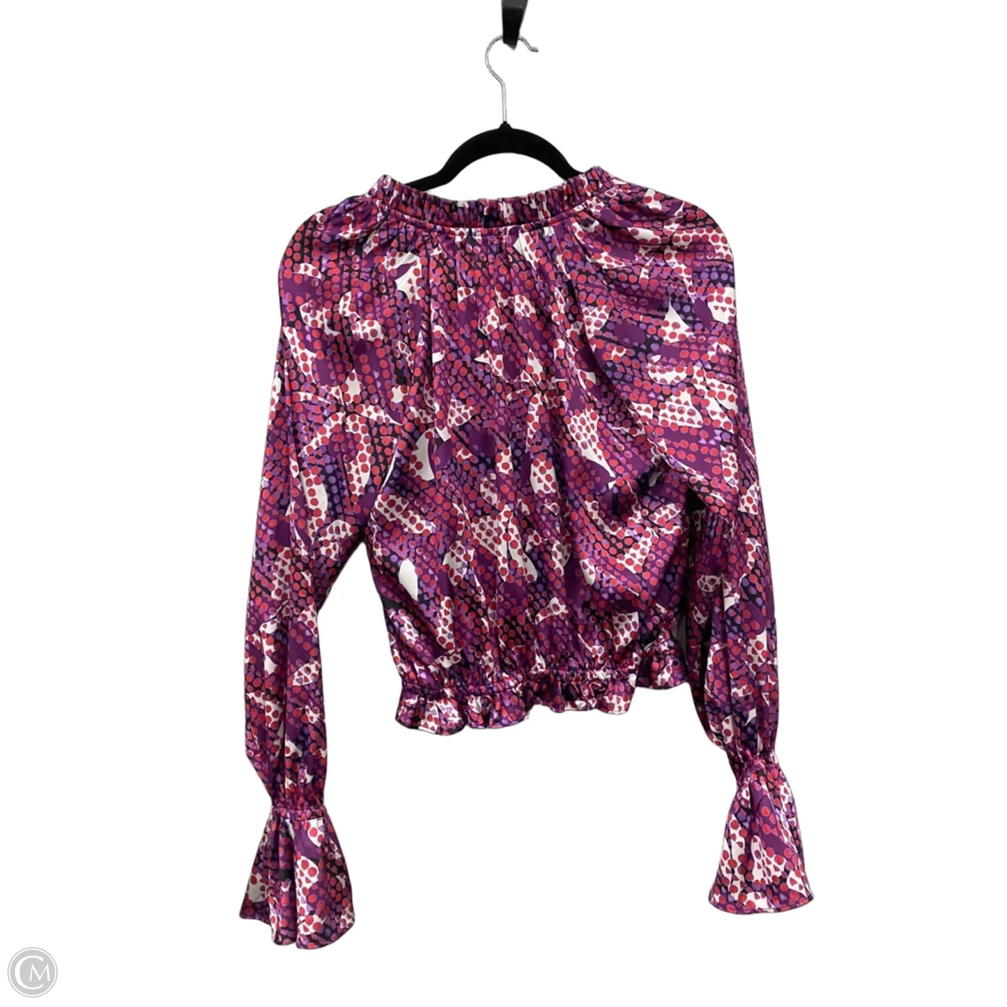 Blouse Long Sleeve By Ramy Brook In Purple & Red, Size: Xs