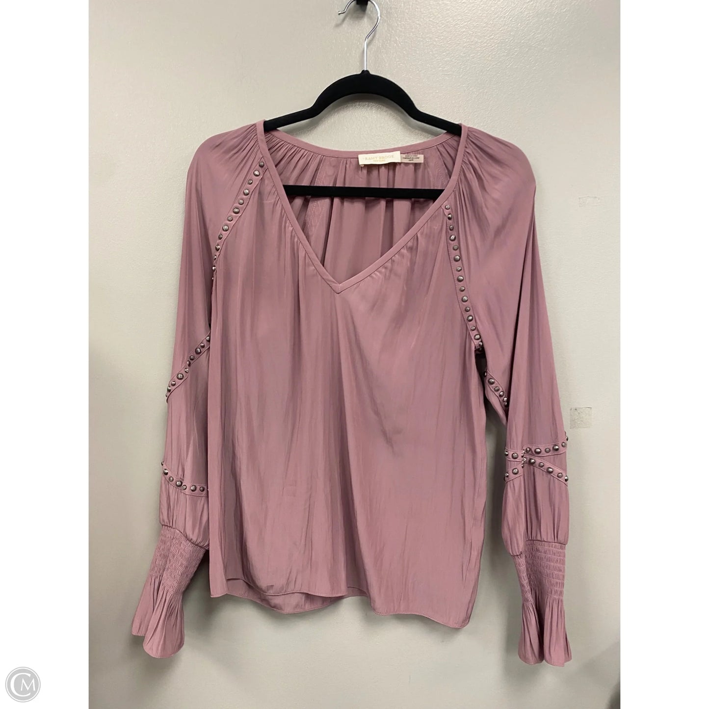 Blouse Long Sleeve By Ramy Brook In Pink & Silver, Size: Xs